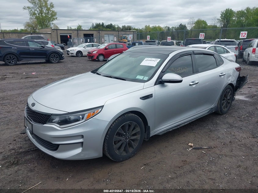 Vin: 5xxgt4l31jg264038, lot: 45603131, kia optima lx 20182