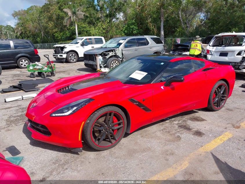 Vin: 1g1ym2d78g5102467, lot: 45603143, chevrolet corvette stingray z51 20162