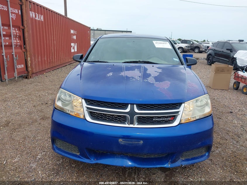 2013 Dodge Avenger Se VIN: 1C3CDZAB2DN771059 Lot: 45105627