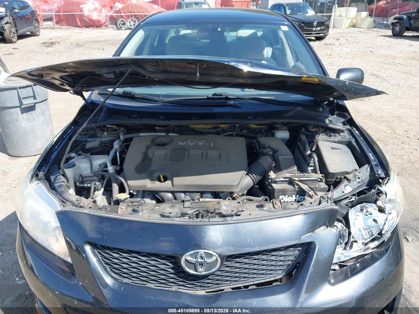 2010 Toyota Corolla 1.8 Le black Lot 111045105695 Vin JTDBU4EEXAJ072277