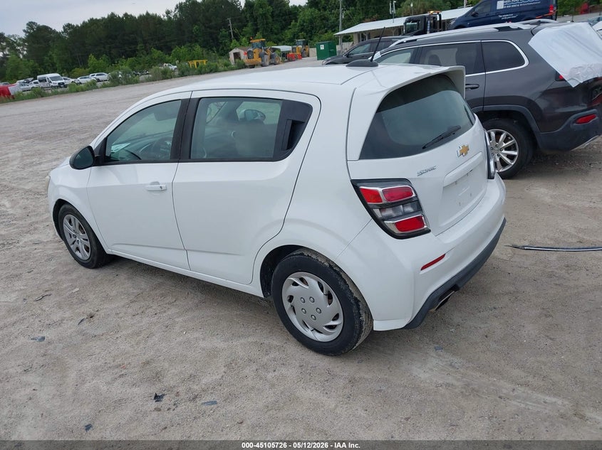 Vin: 1g1jg6sh7h4167443, lot: 45603310, chevrolet sonic lt auto 20173