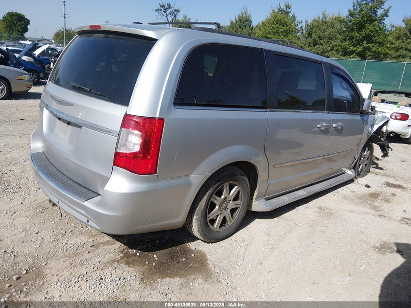 Vin: 2c4rc1bg1cr286739, lot: 45603423, chrysler town & country touring 20124