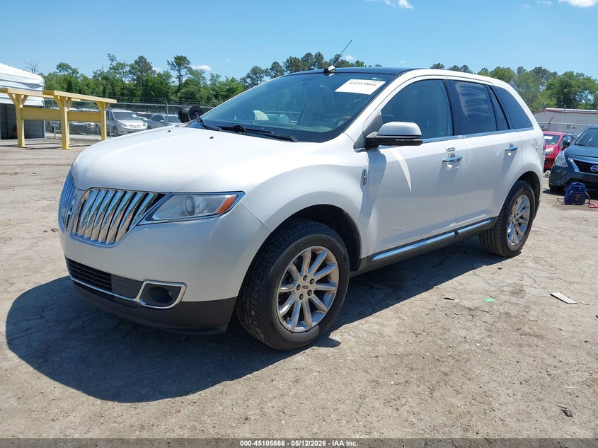 Vin: 2lmdj6jk7dbl21281, lot: 45603450, lincoln mkx 20132