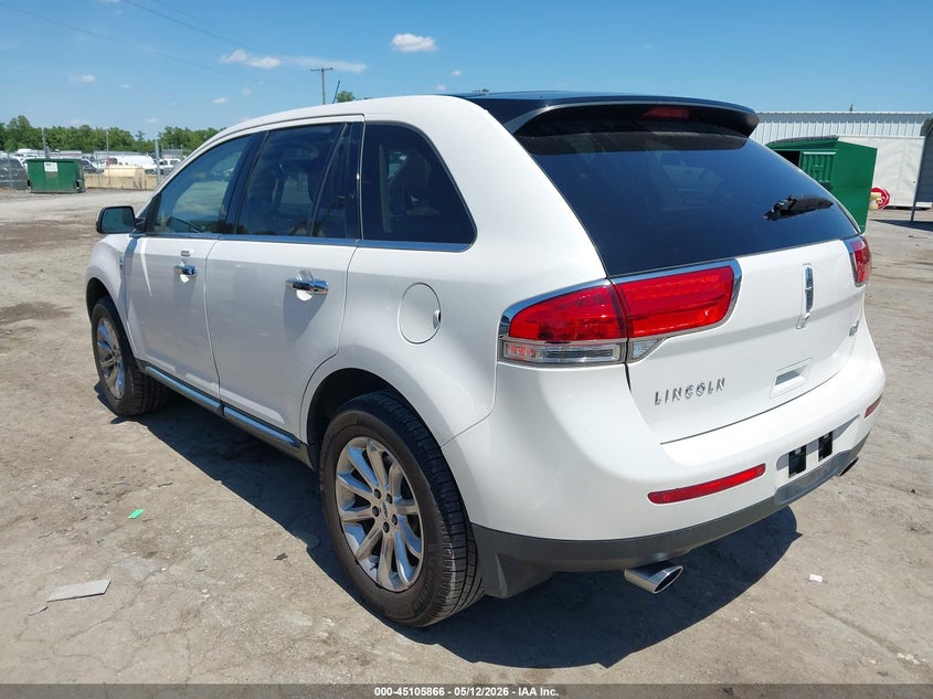 Vin: 2lmdj6jk7dbl21281, lot: 45603450, lincoln mkx 20133