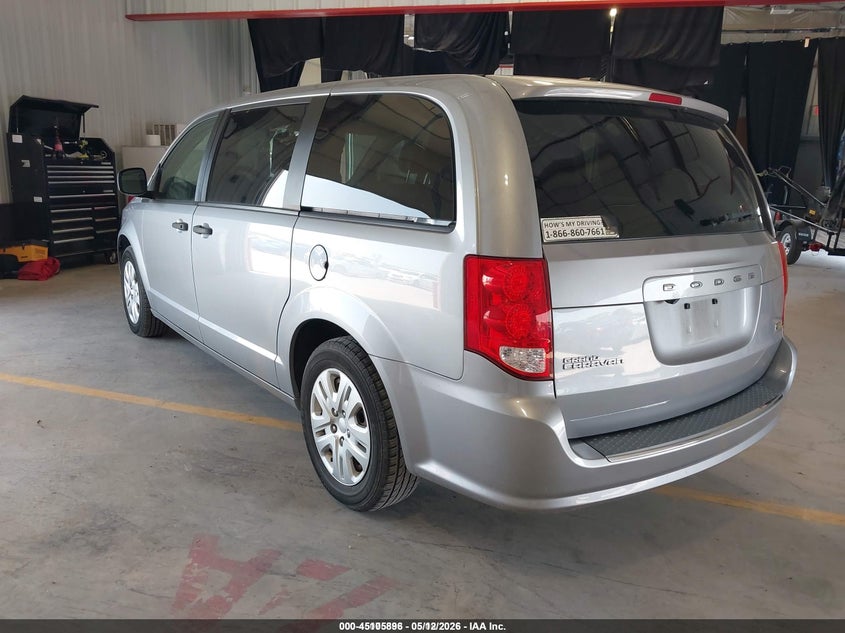 Vin: 2c4rdgbg4kr673851, lot: 45603480, dodge grand caravan se 20193