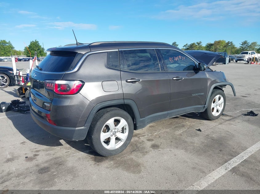 Vin: 3c4njcbb1jt165952, lot: 45603518, jeep compass latitude fwd 20184