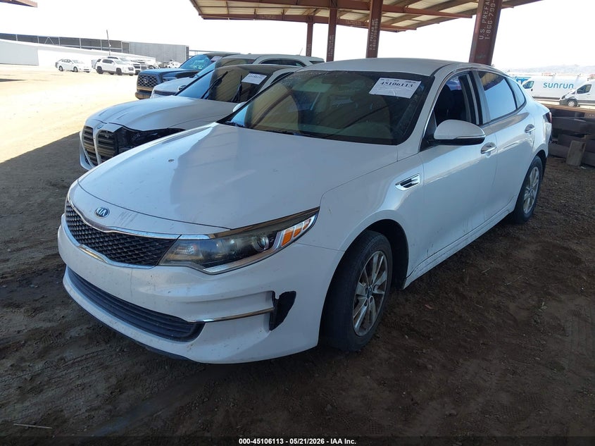 Vin: 5xxgt4l36jg204885, lot: 45603697, kia optima lx 20182
