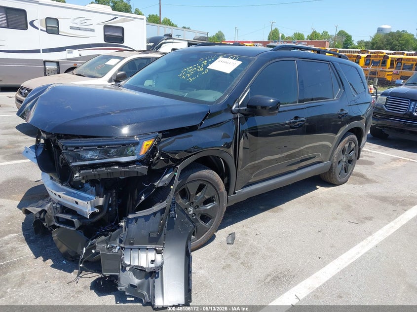 Vin: 5fnyg1h90tb003879, lot: 45603755, honda pilot black edition 20262