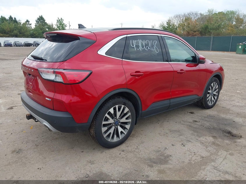 Vin: 1fmcu9j98lua25689, lot: 45603852, ford escape titanium 20204