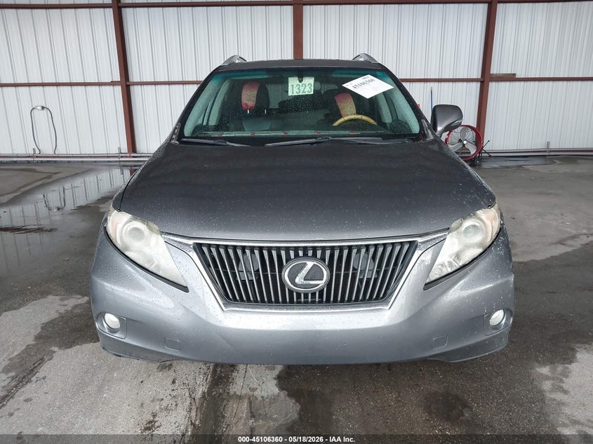 2012 Lexus Rx 3.5 Rx 350 Grey Lot 111045106360 Vin 2T2ZK1BA5CC080236