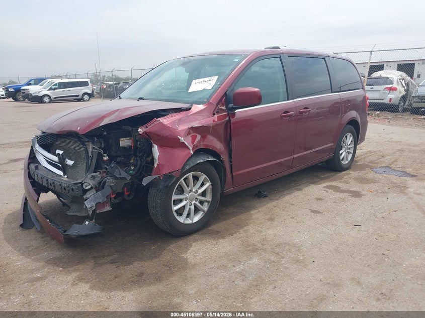 Vin: 2c4rdgcgxkr543510, lot: 45603980, dodge grand caravan sxt 20192