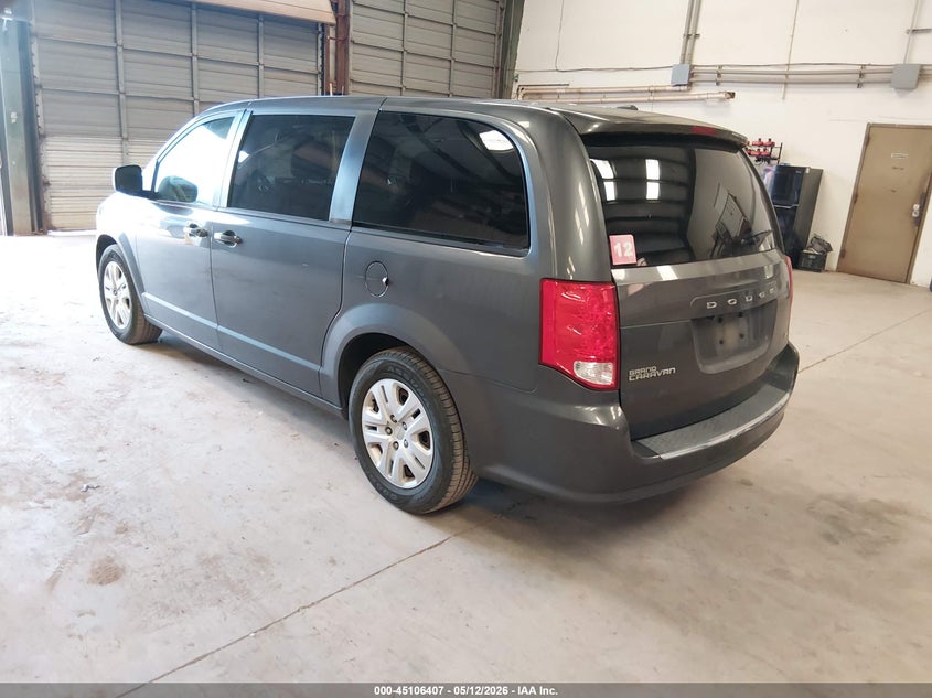 Vin: 2c4rdgbg4jr323943, lot: 45603991, dodge grand caravan se 20183