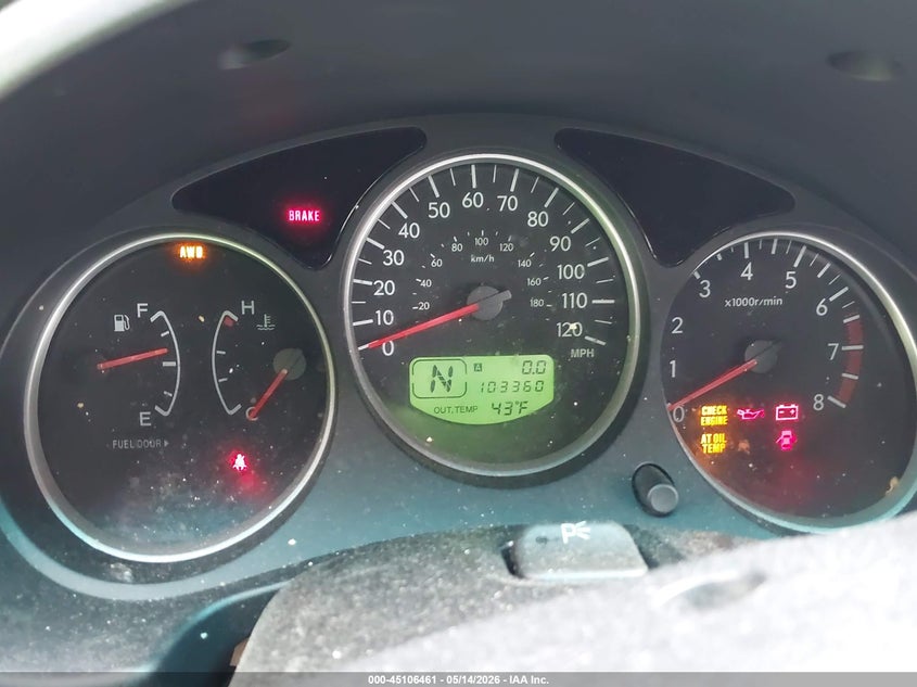 SUBARU FORESTER 2006 VIN JF1SG65646H715707