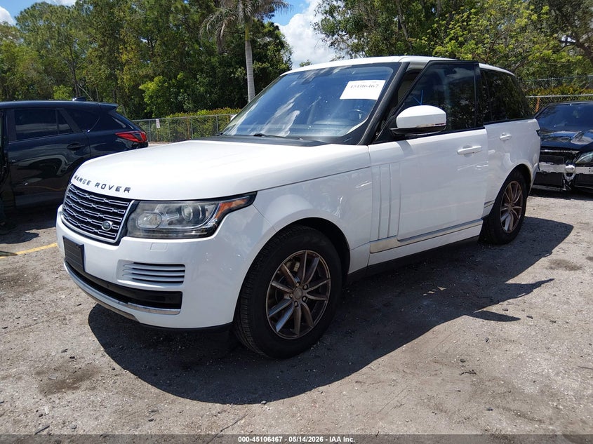 SALGR2KF3GA309542 2016 Land Rover Range Rover 3.0l V6 Turbocharged Diesel Td6 photo 1