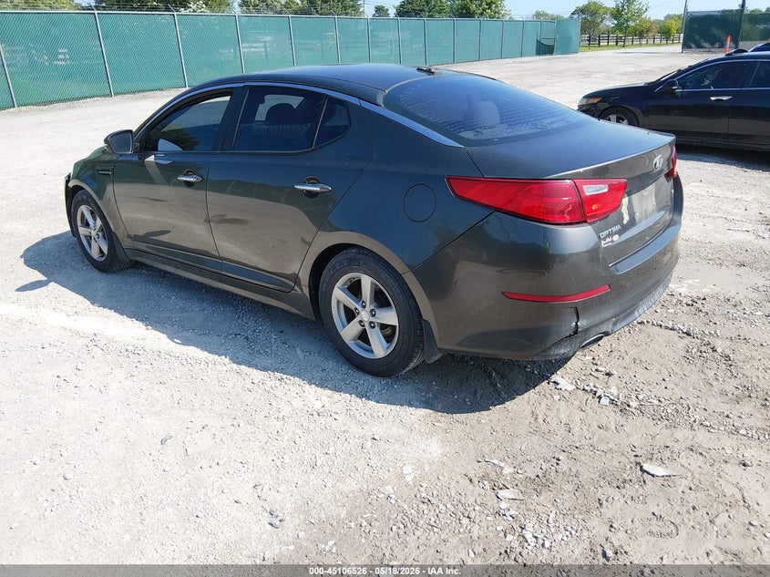 Vin: 5xxgm4a79fg355911, lot: 45604110, kia optima lx 20153