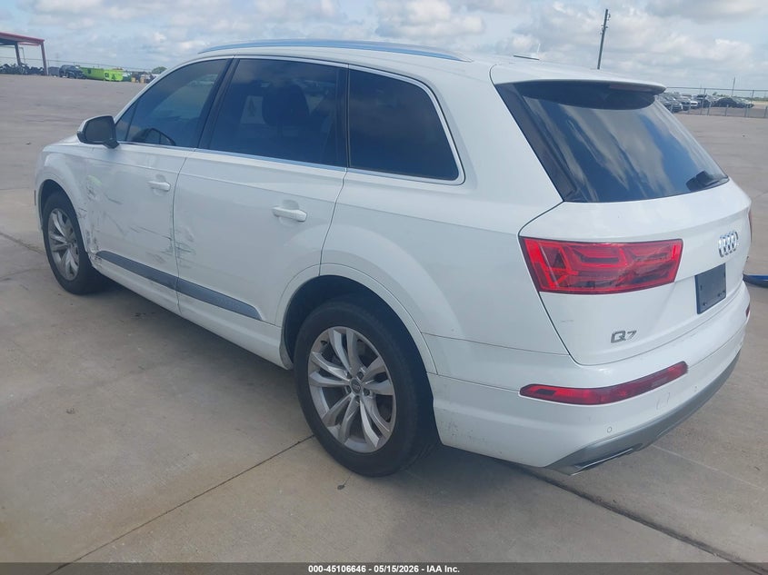 Vin: wa1lhaf70hd048791, lot: 45604230, audi q7 2.0t premium 20173