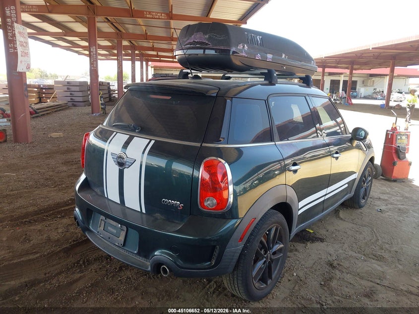 Vin: wmwzc3c56cwl85943, lot: 45604236, mini cooper s countryman 20124