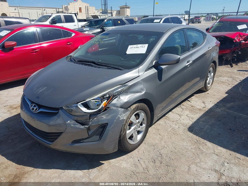 2014 Hyundai Elantra Se 5NPDH4AE9EH466130 photo 1