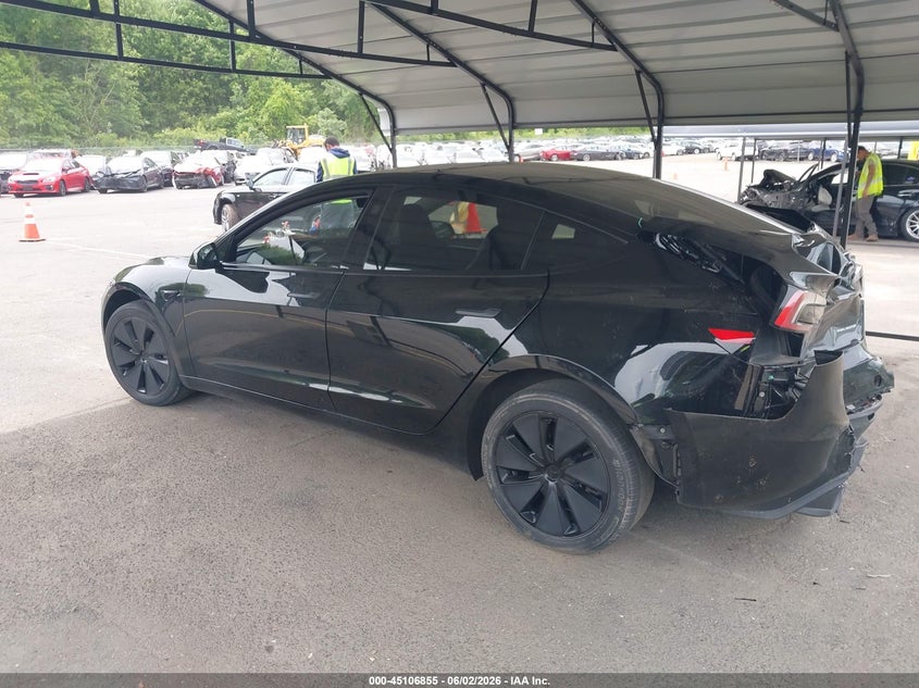 2024 Tesla Model 3 Long Range Dual Motor All-Wheel Drive VIN: 5YJ3E1EB6RF806602 Lot: 45106855