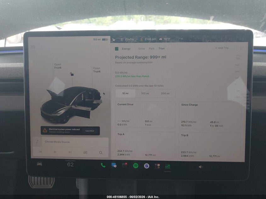 2024 Tesla Model 3 Long Range Dual Motor All-Wheel Drive VIN: 5YJ3E1EB6RF806602 Lot: 45106855