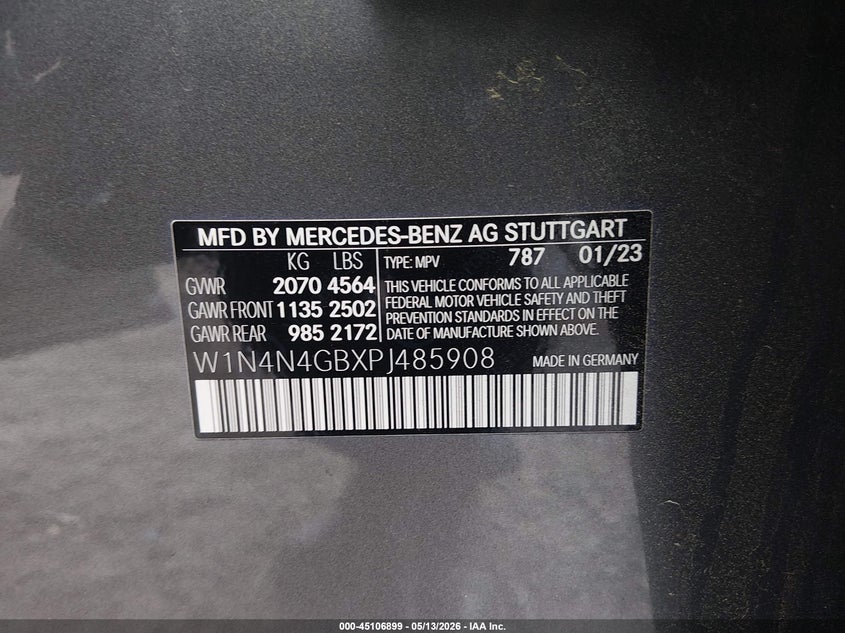 2023 Mercedes-Benz Gla 250 VIN: W1N4N4GBXPJ485908 Lot: 45106899