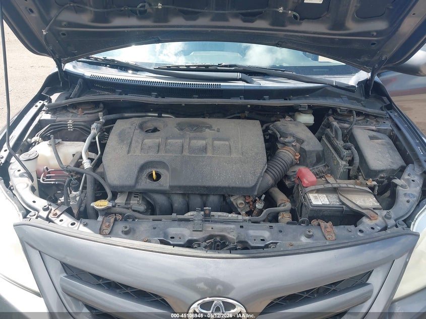 2011 Toyota Corolla 1.8 Le grey Lot 111045106946 Vin JTDBU4EE4BJ092087
