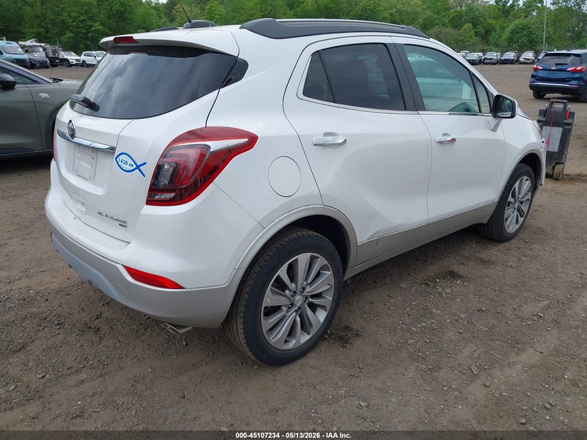 Vin: kl4cjesb7lb047535, lot: 45604818, buick encore awd preferred 20204