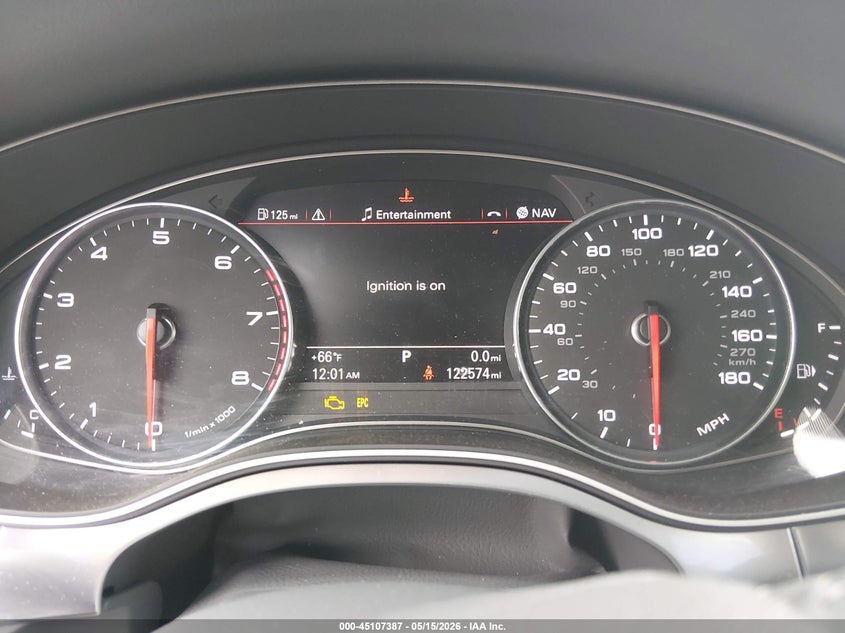 2012 Audi A6 3.0 Premium VIN: WAUHGAFC5CN087680 Lot: 45107387