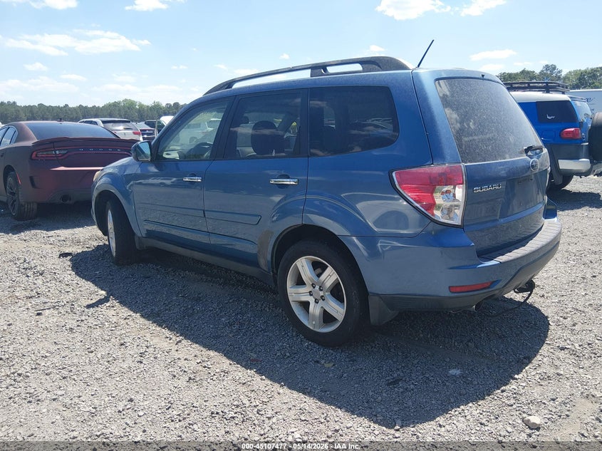2009 Subaru Forester 2.5 2.5X Limited blue Lot 111045107477 Vin JF2SH64609H738867
