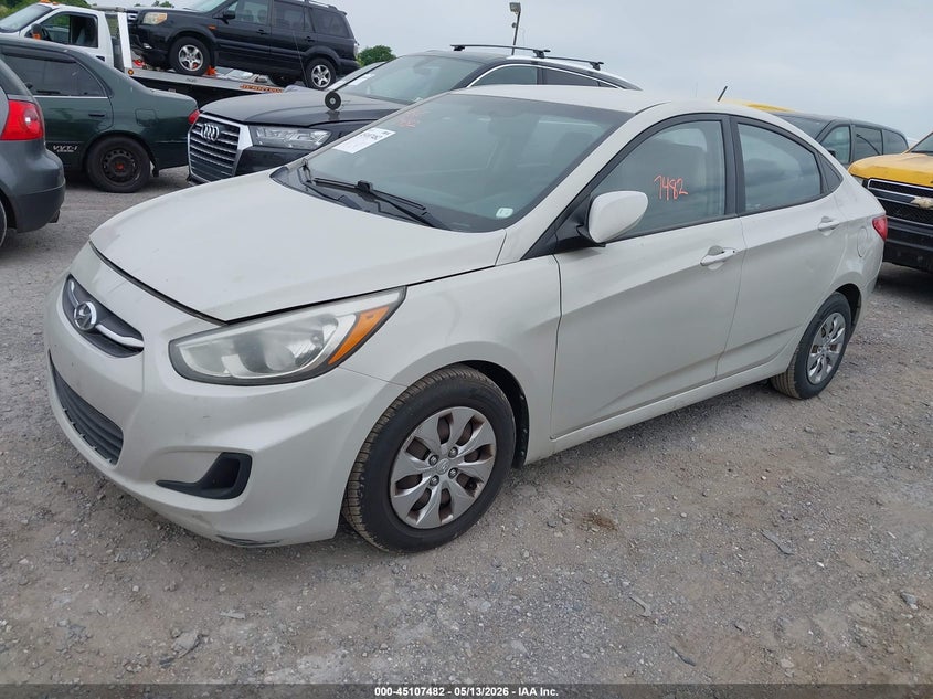 2016 HYUNDAI ACCENT SEDAN 1.6L I-4 DI, DOHC, VVT, 137HP