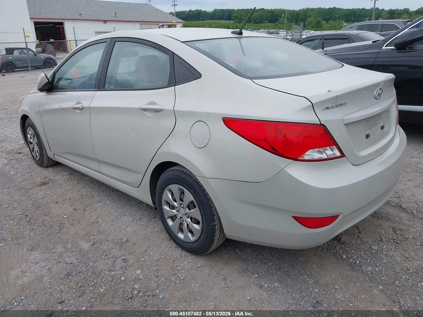 2016 HYUNDAI ACCENT SEDAN 1.6L I-4 DI, DOHC, VVT, 137HP
