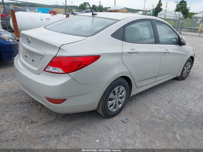 2016 HYUNDAI ACCENT SEDAN 1.6L I-4 DI, DOHC, VVT, 137HP