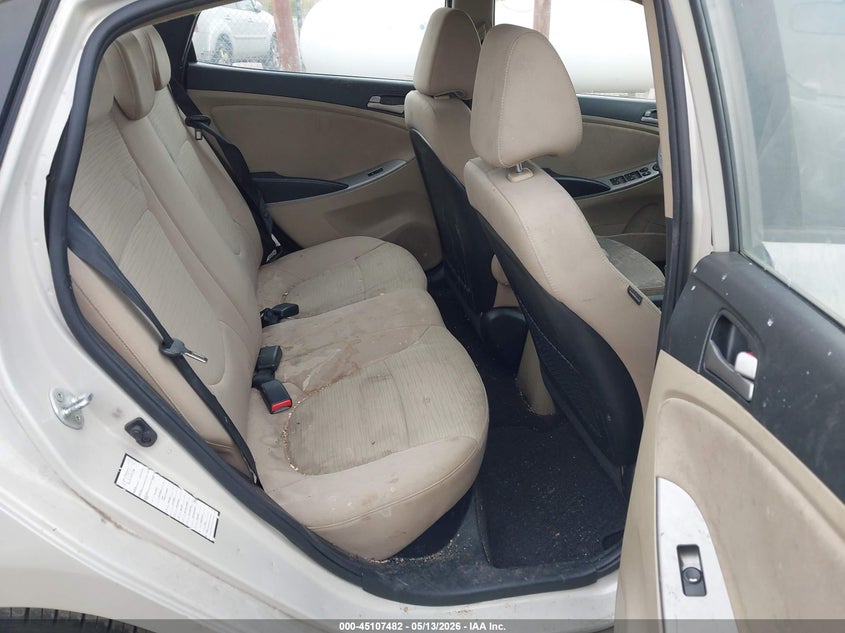 2016 HYUNDAI ACCENT SEDAN 1.6L I-4 DI, DOHC, VVT, 137HP