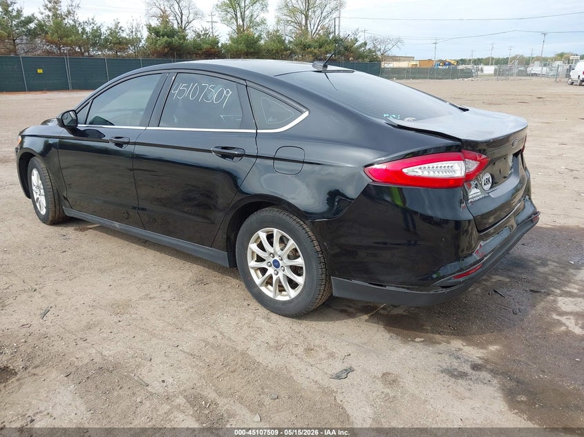 Vin: 3fa6p0g74gr261754, lot: 45605093, ford fusion s 20163