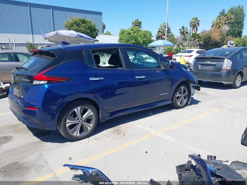 Vin: 1n4az1cp0jc309224, lot: 45605280, nissan leaf sv 20184