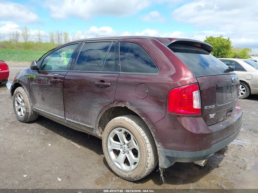 Vin: 2fmdk4jc6cba93813, lot: 45605324, ford edge sel 20123