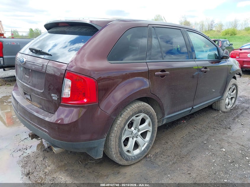 Vin: 2fmdk4jc6cba93813, lot: 45605324, ford edge sel 20124