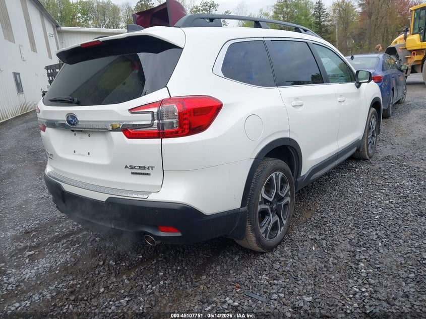 Vin: 4s4wmaud3p3427730, lot: 45605335, subaru ascent limited 7-passenger 20234
