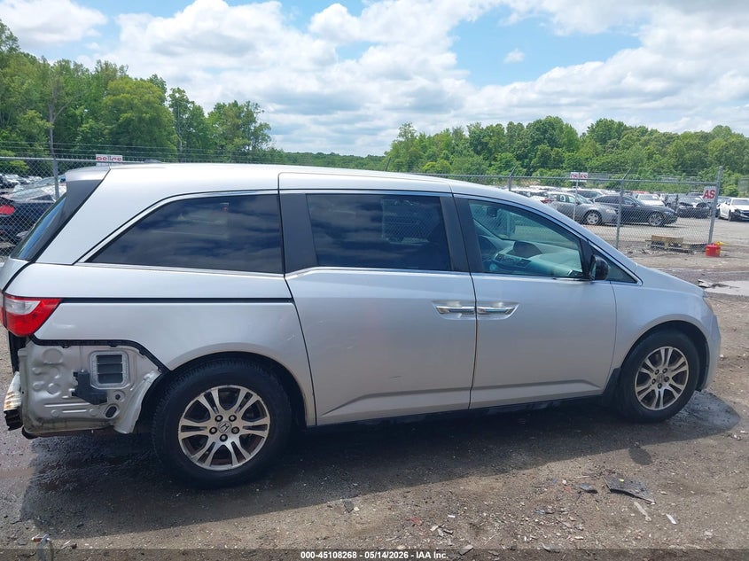 2012 Honda Odyssey 3.5 Ex-L Silver Lot 111045108268 Vin 5FNRL5H62CB097471