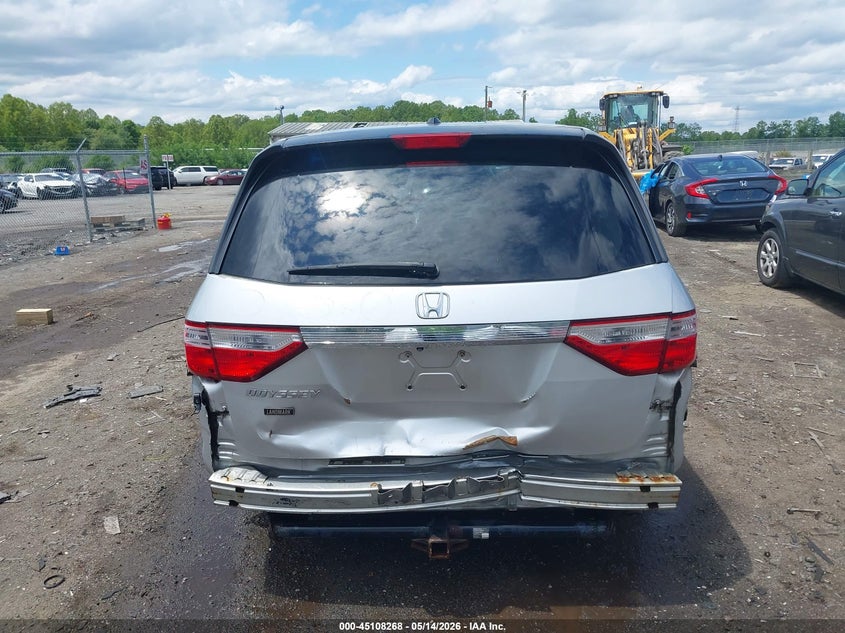 2012 Honda Odyssey 3.5 Ex-L Silver Lot 111045108268 Vin 5FNRL5H62CB097471