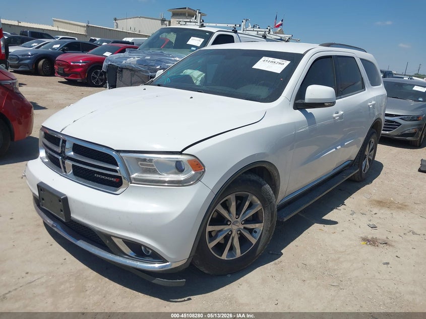 Vin: 1c4rdhdg1gc437287, lot: 45605864, dodge durango limited 20162