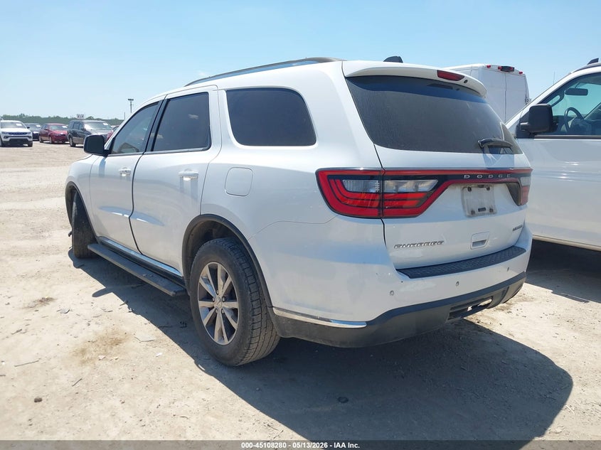 Vin: 1c4rdhdg1gc437287, lot: 45605864, dodge durango limited 20163