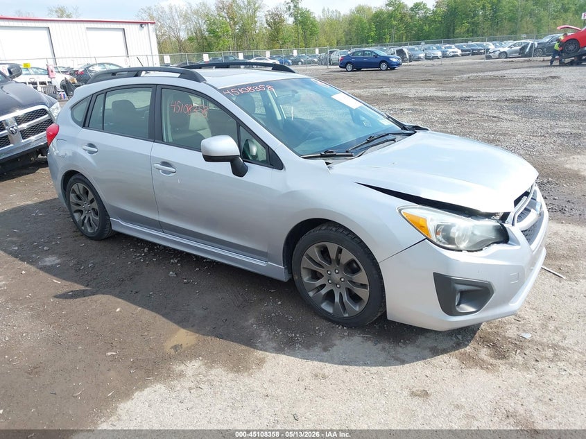 2012 Subaru Impreza 2.0 2.0I Sport Limited silver Lot 111045108358 Vin JF1GPAS68CH226722