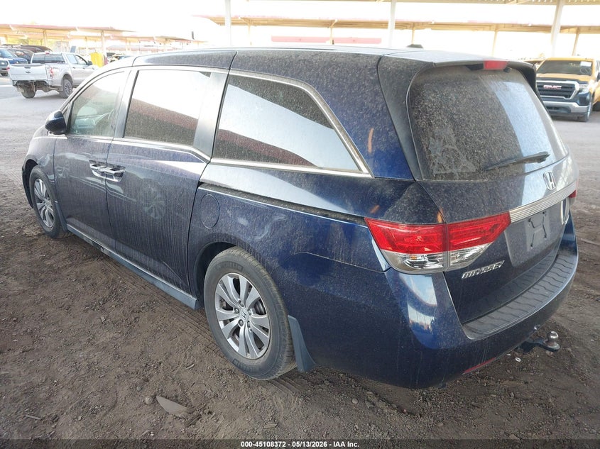 Vin: 5fnrl5h39gb018955, lot: 45605956, honda odyssey se 20163