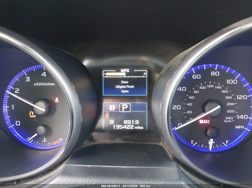 2015 SUBARU LEGACY SEDAN 2.5L H-4 DOHC, VVT, 175HP