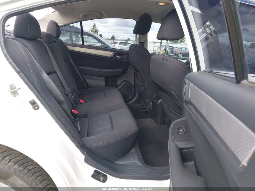 2015 SUBARU LEGACY SEDAN 2.5L H-4 DOHC, VVT, 175HP