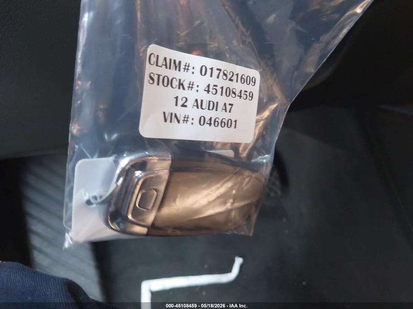 2012 Audi A7 Premium VIN: WAU2GAFC1CN046601 Lot: 45108459