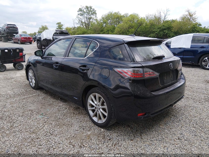 Vin: jthkd5bh0c2107571, lot: 45606086, lexus ct 200 20123