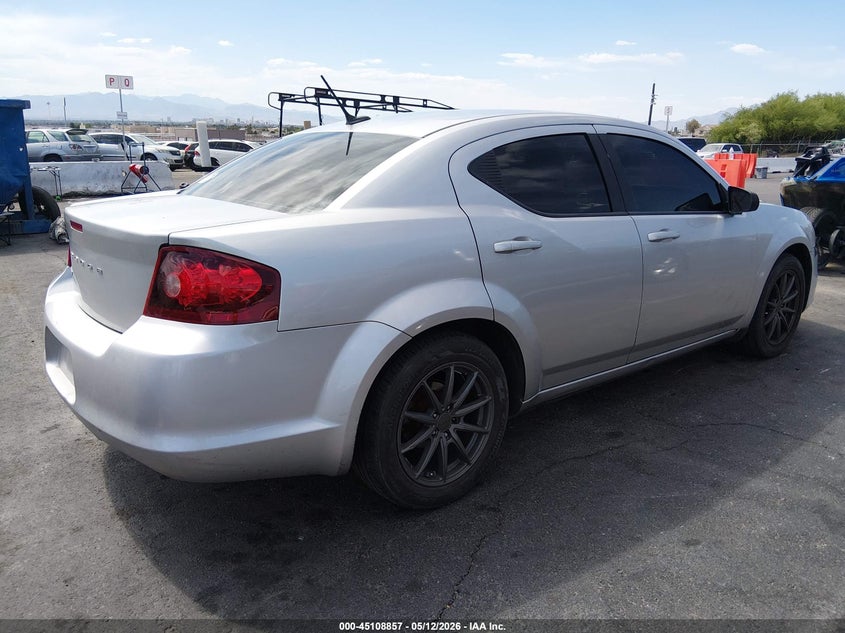 2011 Dodge Avenger 2.4 Express silver Lot 111045108857 Vin 1B3BD4FB5BN608696