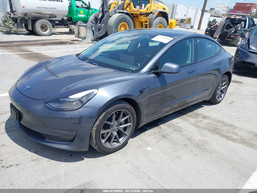 Vin: 5yj3e1ea0mf868206, lot: 45606572, tesla model 3 standard range plus rear-wheel drive 20212